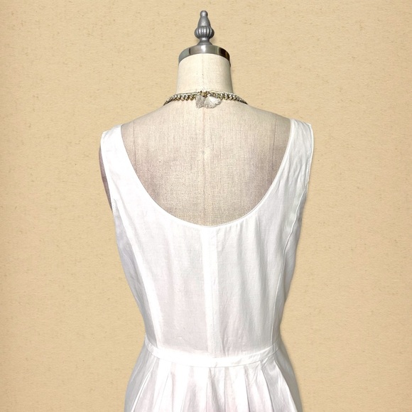 J. Crew White Delaney Eyelet Shift Dress with Pockets 4 Small - Picture 7 of 12